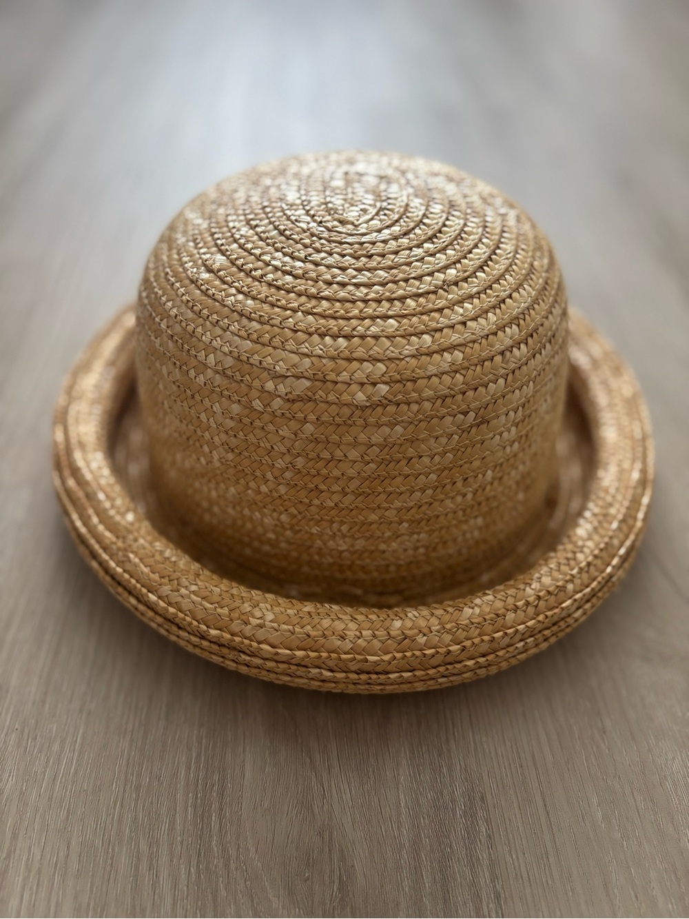 Woven Straw Sun Hat - Natural Tan
